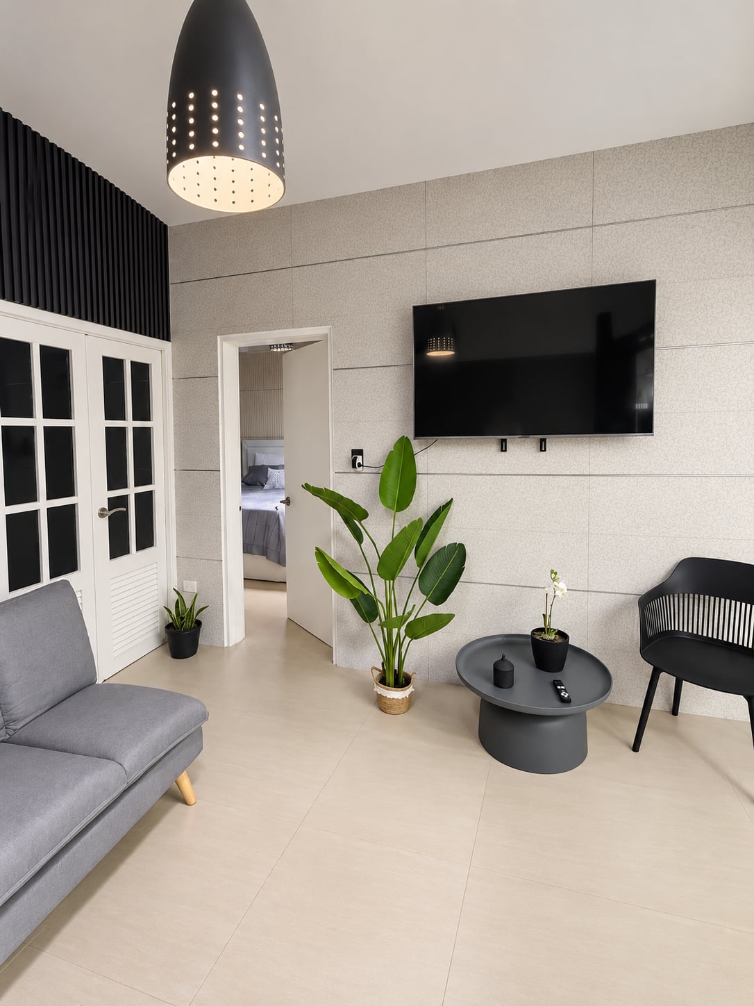 Salón y comedor junto a la terraza