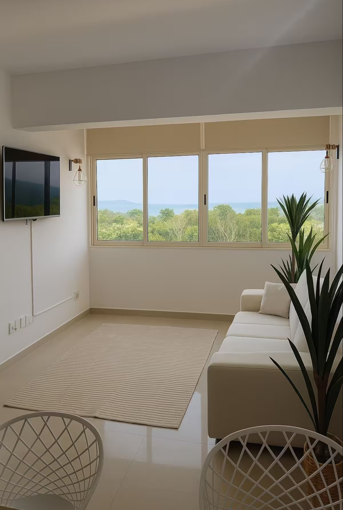 Apartamento con vistas a la laguna sala principal